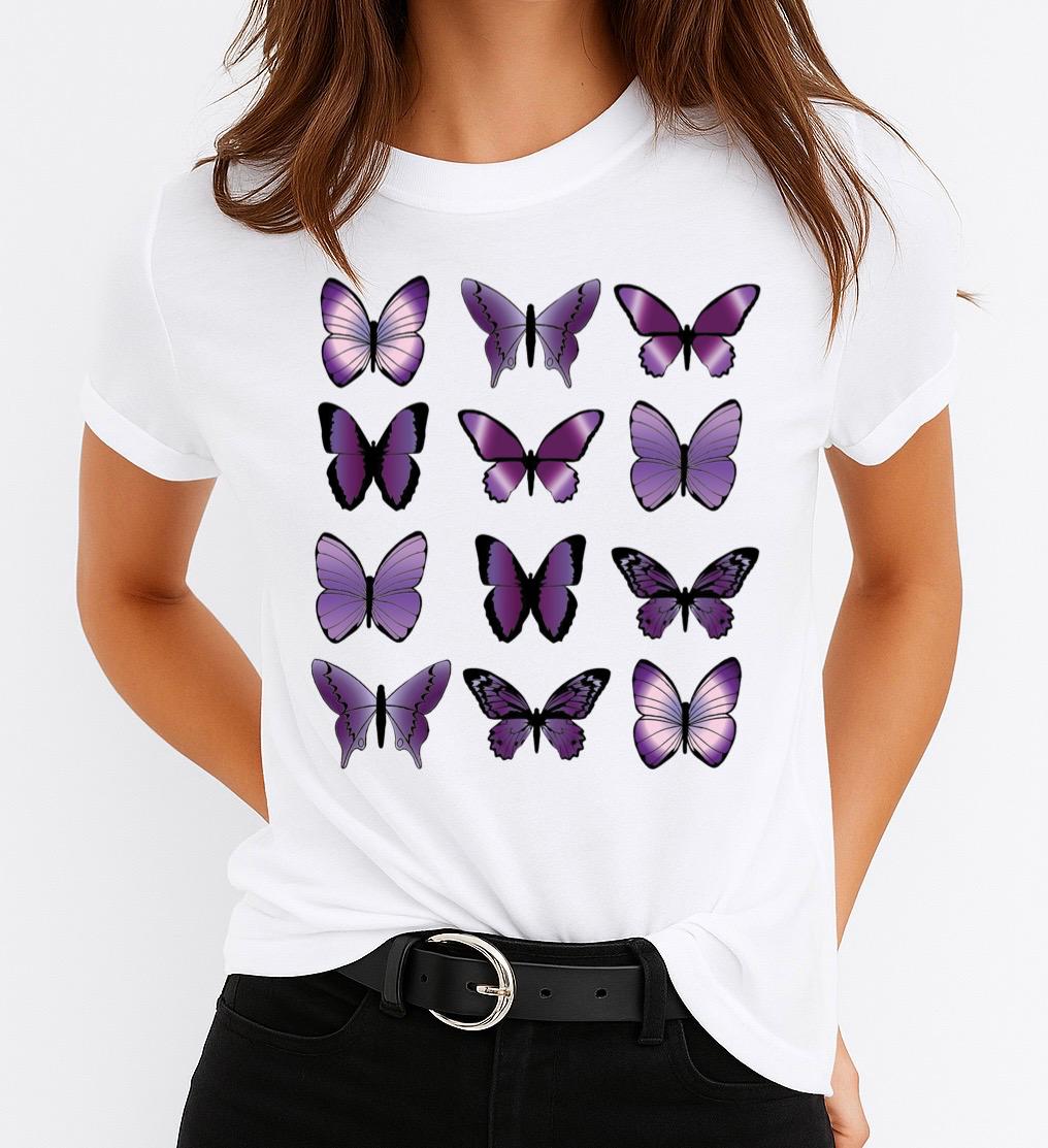 Tricou dama din bumbac 100% Butterfly