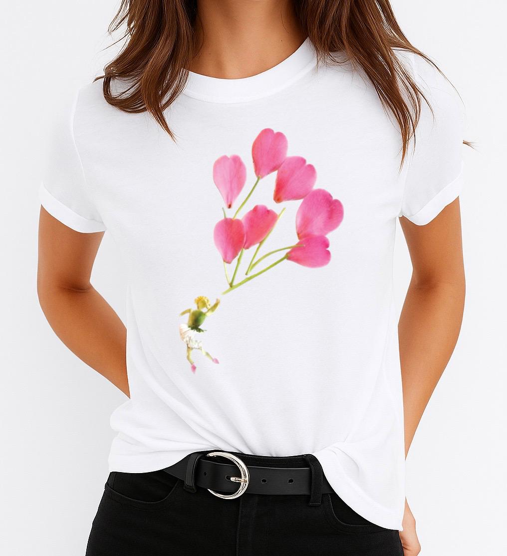 Tricou dama din bumbac 100% Flower Ball