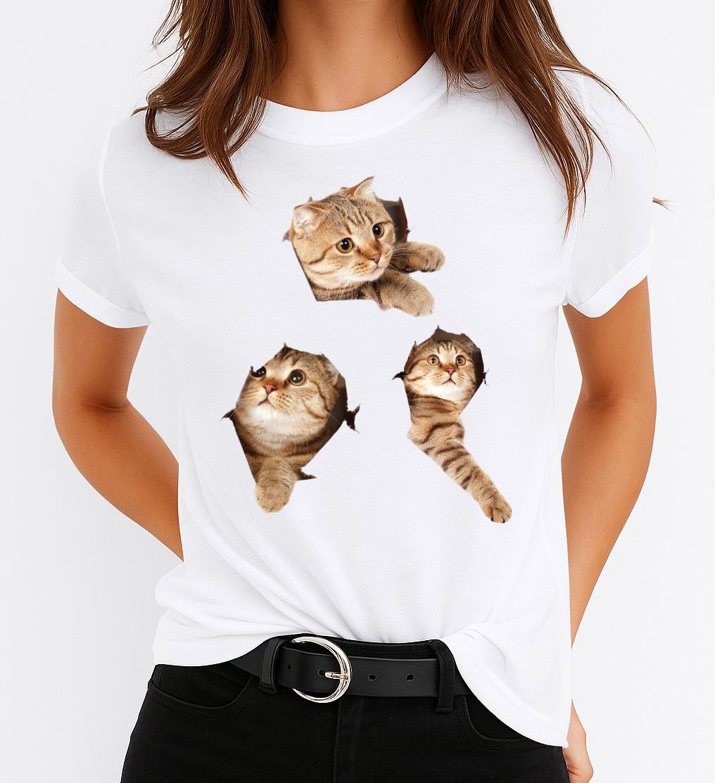 Tricou din bumbac 100% Cat 5