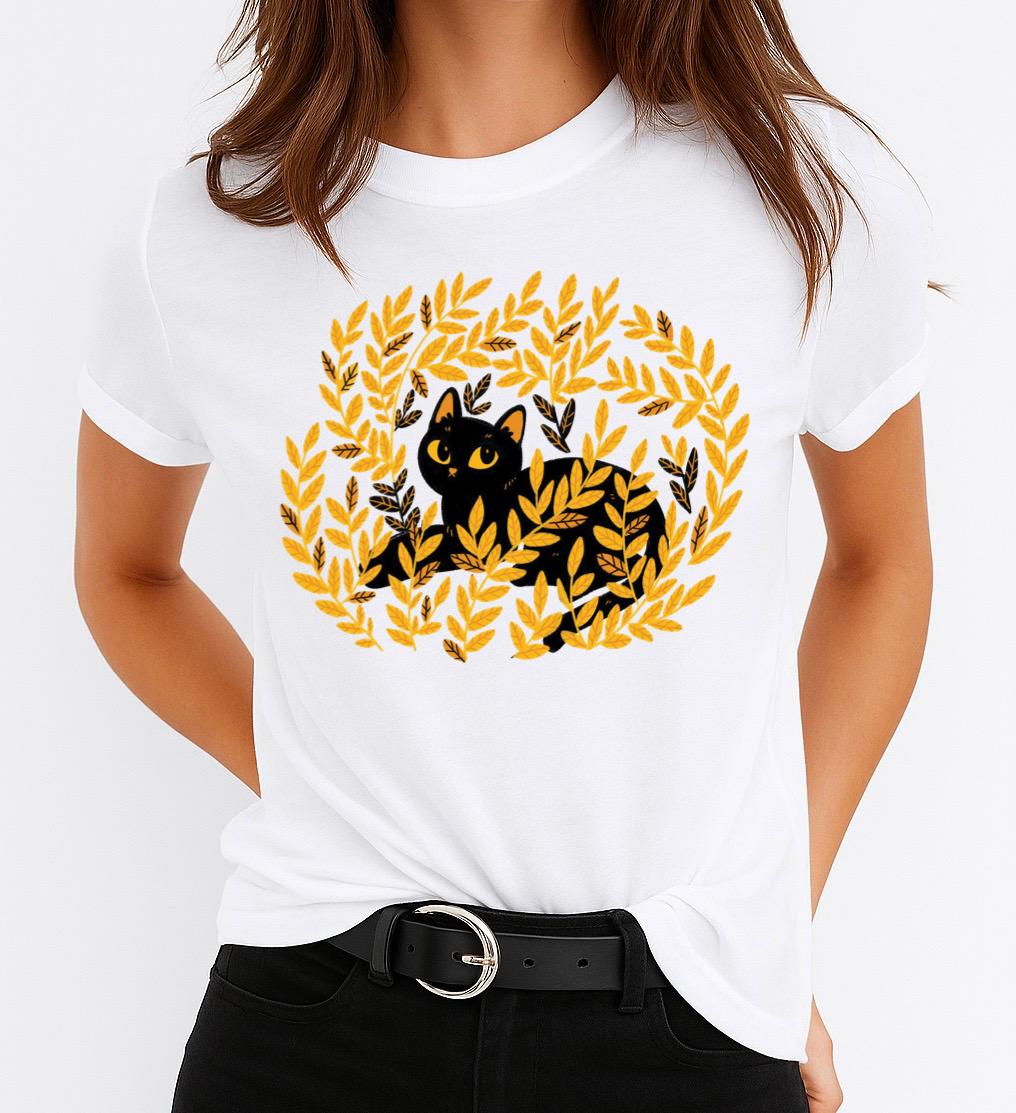 Tricou dama din bumbac 100% Black Cat 2