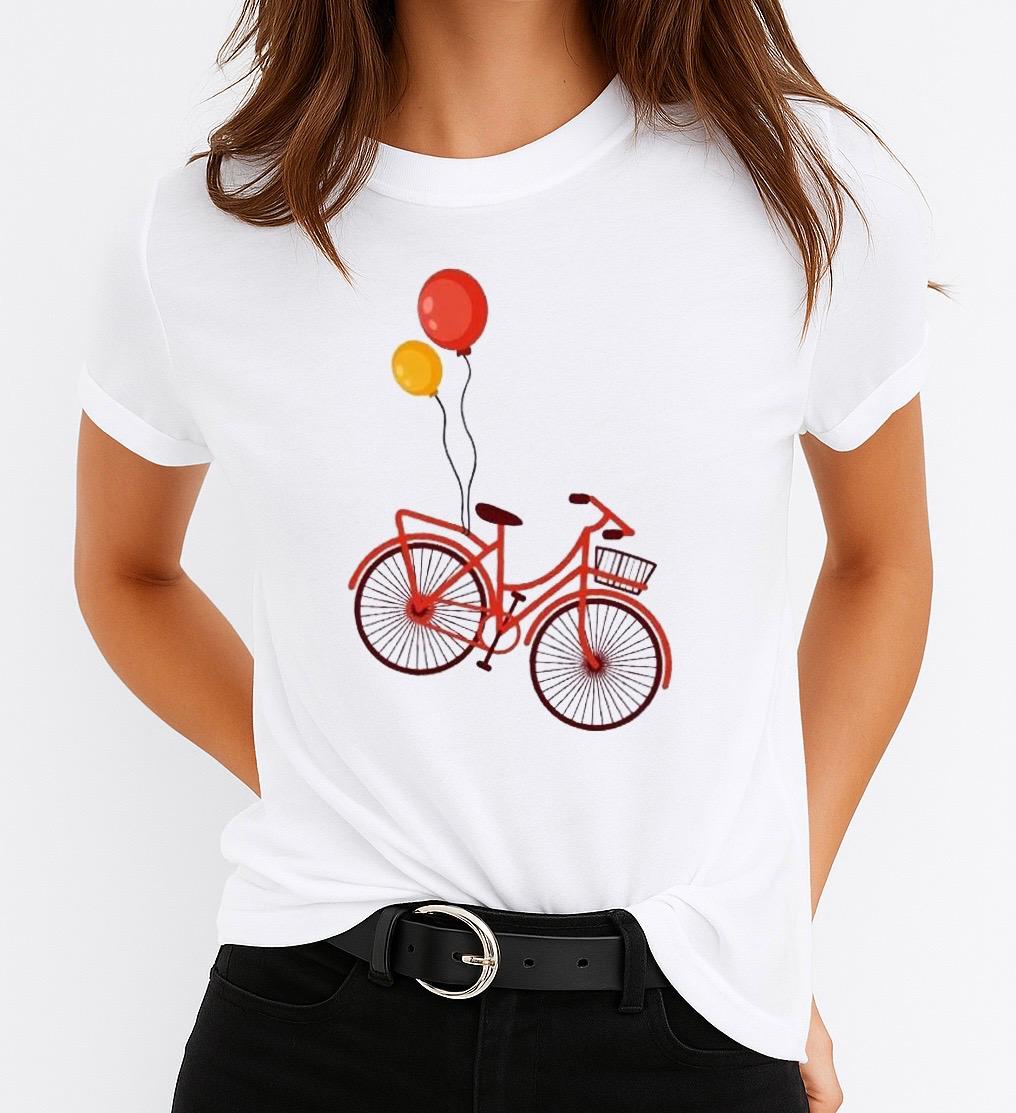 Tricou Dama Bicicleta Rosie – Bumbac 100%