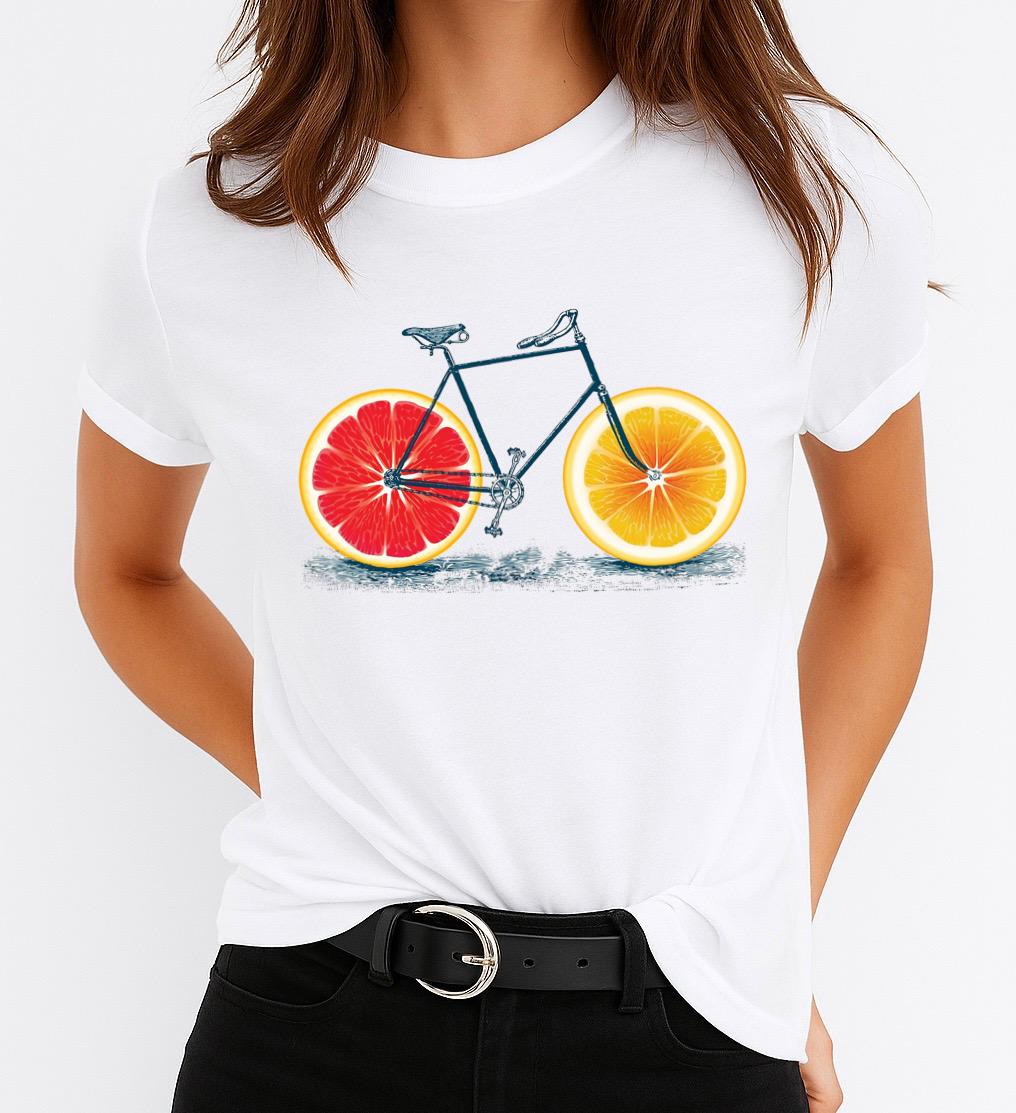 Tricou Dama Nice Bicycle – Bumbac 100%