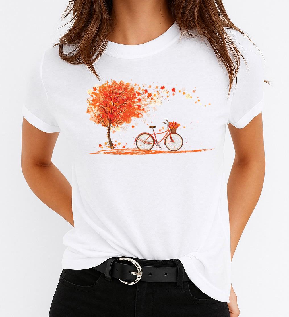 Tricou Dama Bicycle 2 – Bumbac 100%