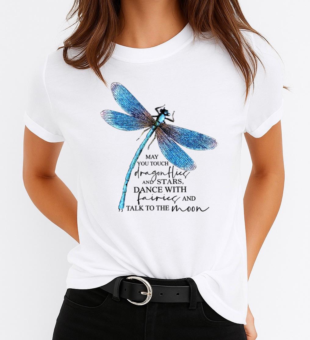 Tricou Alb Dama din Bumbac 100% - Dance With