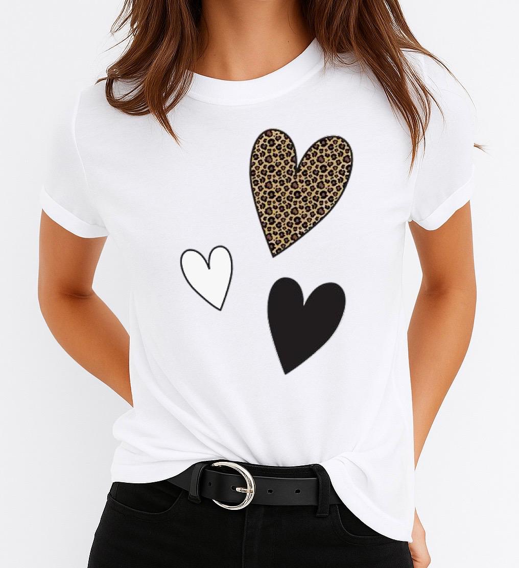 Tricou dama din bumbac 100% 3 Hearts