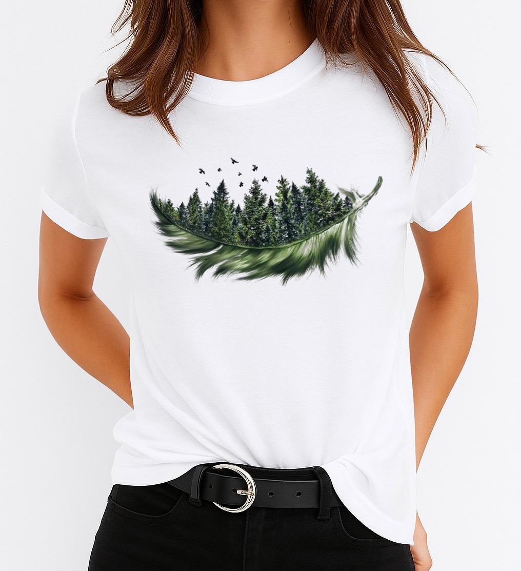 Tricou dama din bumbac 100% Petala 2