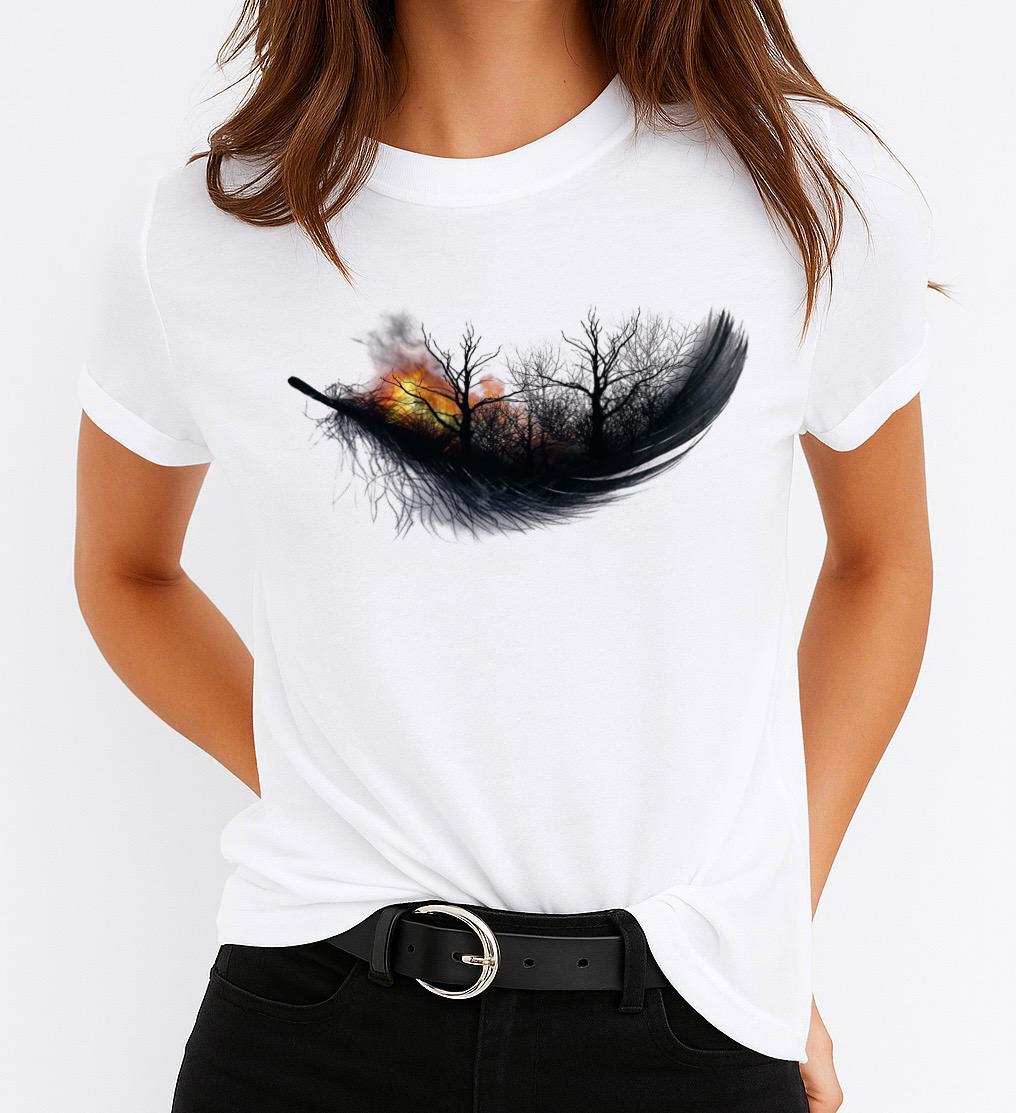 Tricou dama din bumbac 100% Petala 3