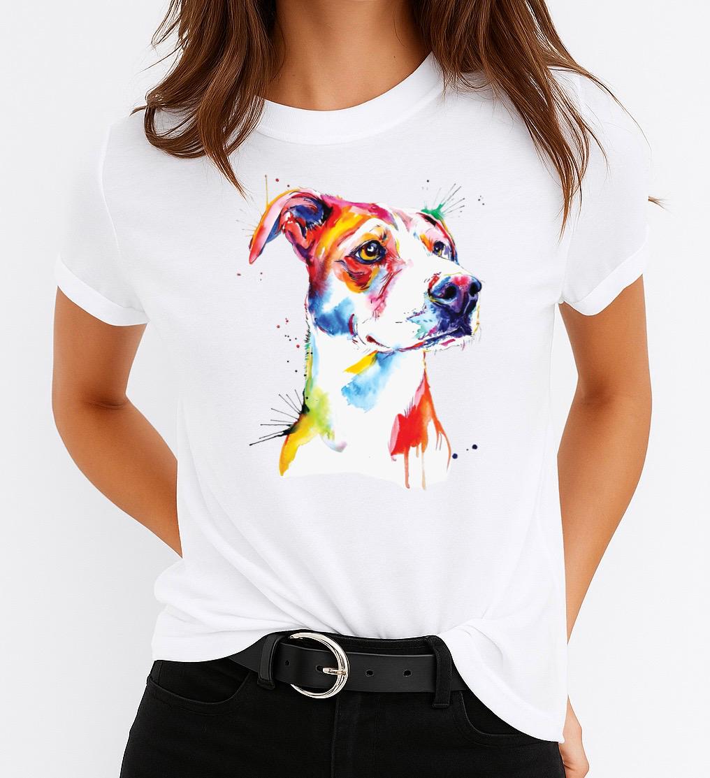 Tricou dama din bumbac 100% Dog 5