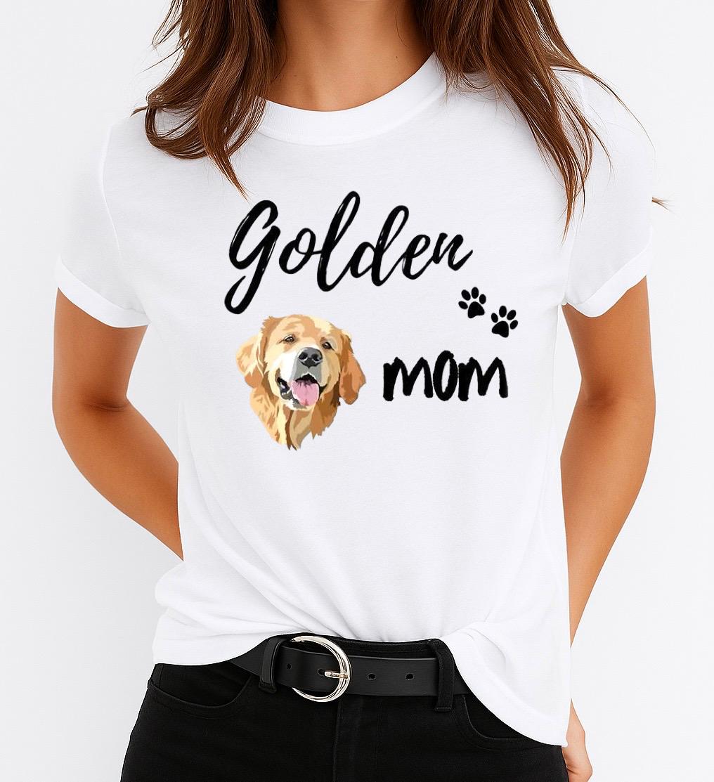 Tricou dama din bumbac 100% Golden Mom