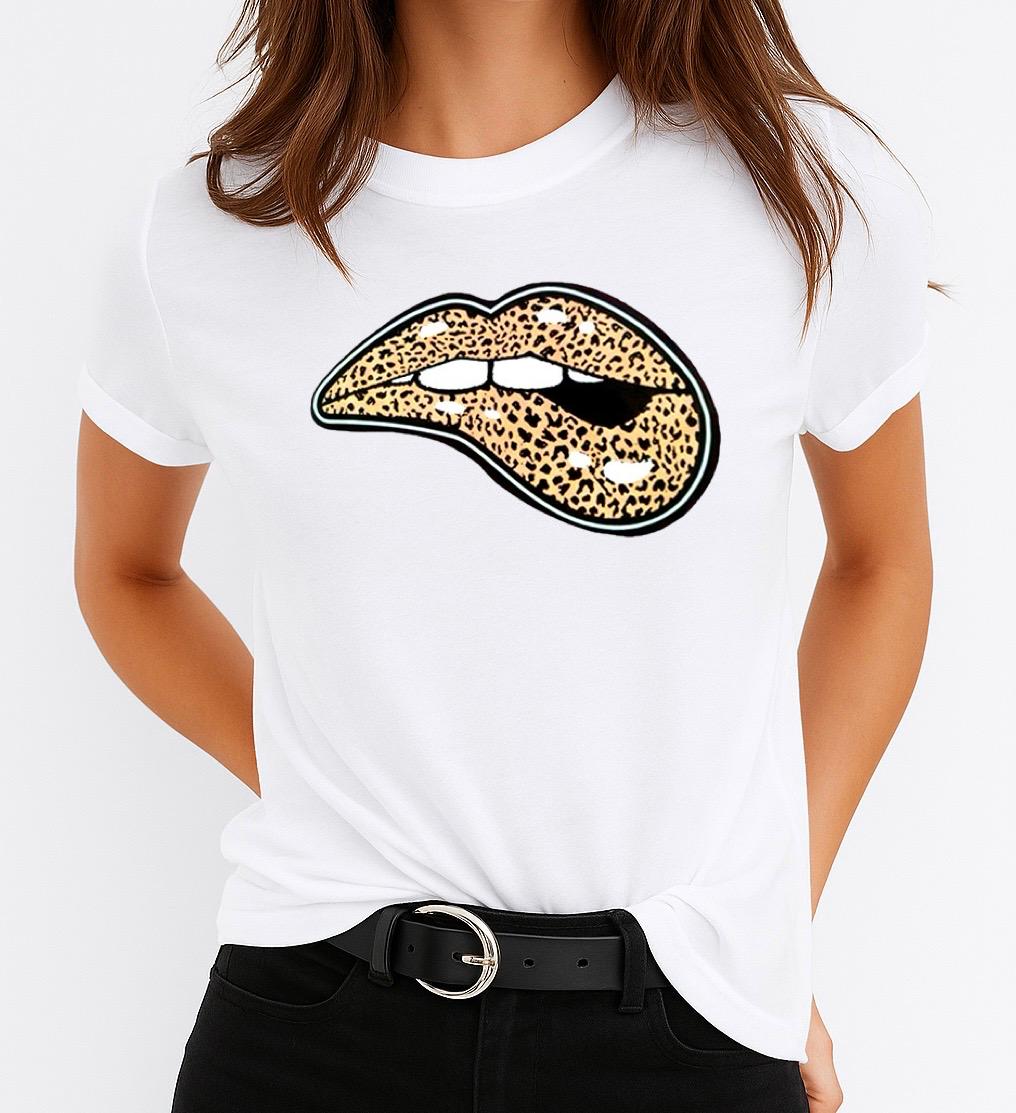 Tricou Dama Lips – Bumbac 100%