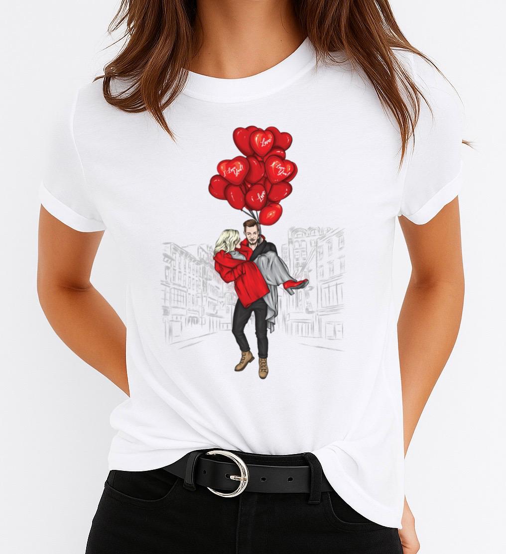 Tricou Dama Red Love – Bumbac 100%