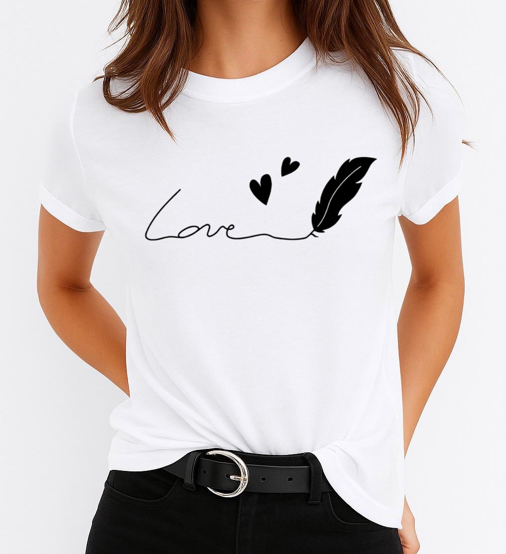 Tricou Dama Love 3 – Bumbac 100%