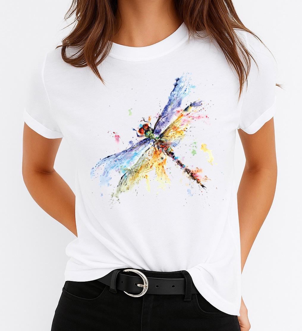 Tricou Alb Dama din Bumbac 100% - Niceeee - MonCherie