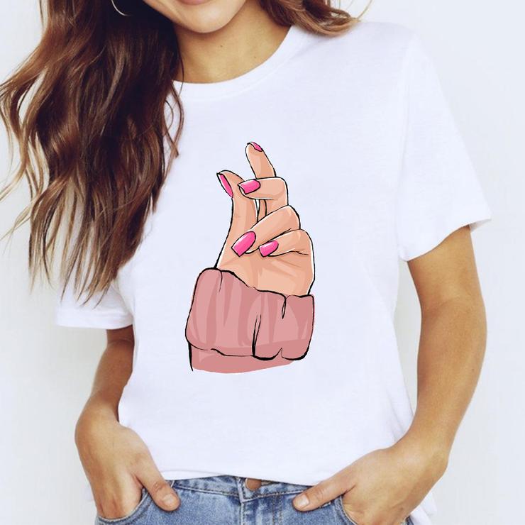Tricou Dama Pink Nails - MonCherie