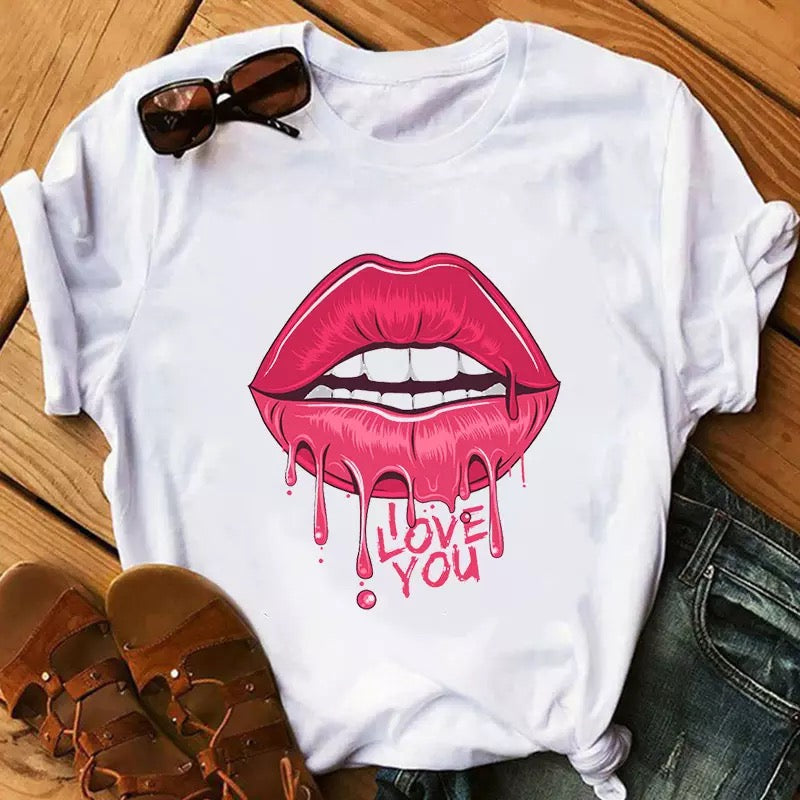 Tricou Pink I Love You (6592947683512)