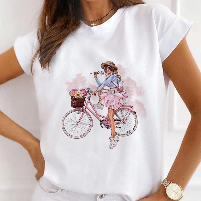 Tricou Bicycle Roz (6893149290680)
