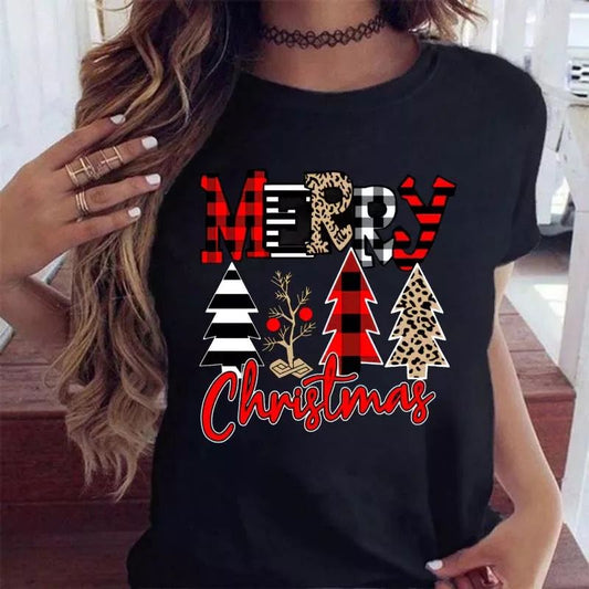 Tricou Negru Merry Christmas 10 (7467576557786)