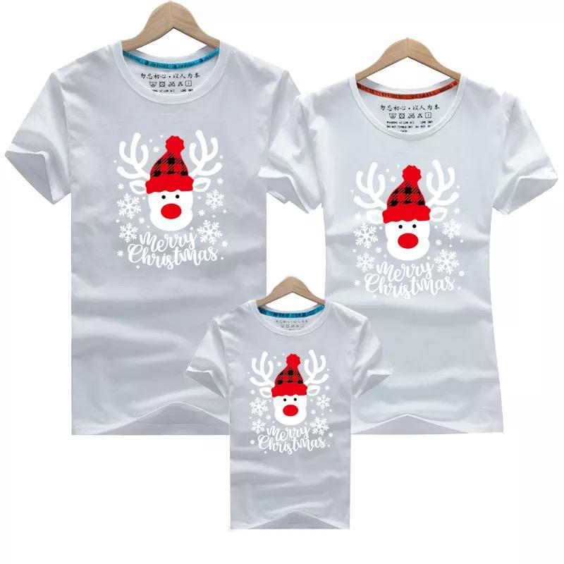 Tricouri Familie White Merry Christmas (7476916977882)