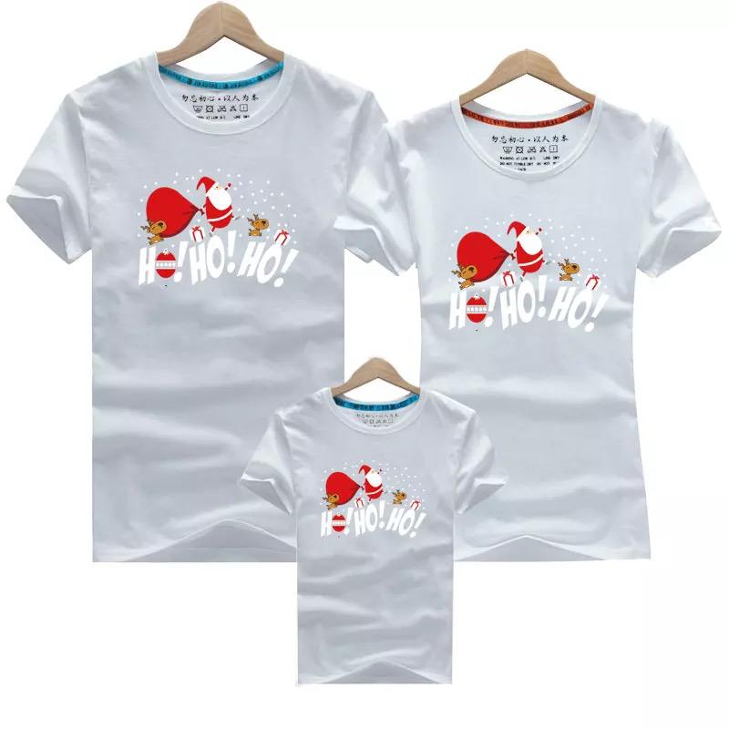 Tricouri Familie HOHOHO White (7476914880730)