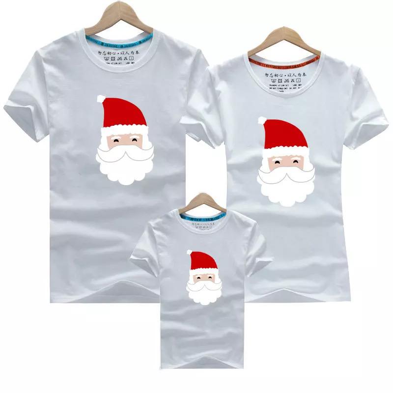 Tricouri Familie White Mos Craciun (7476914553050)