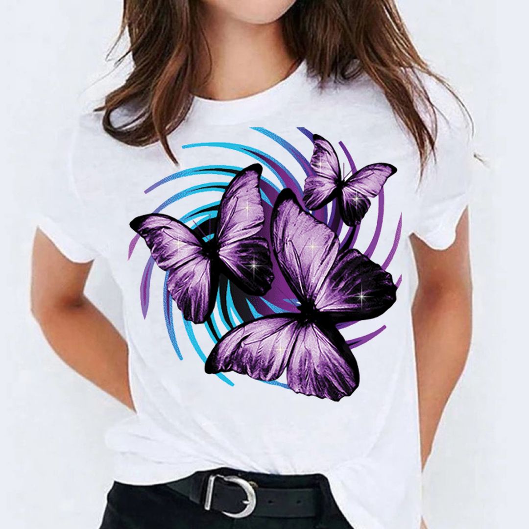 Tricou Mov Butterflies (6708290519224)
