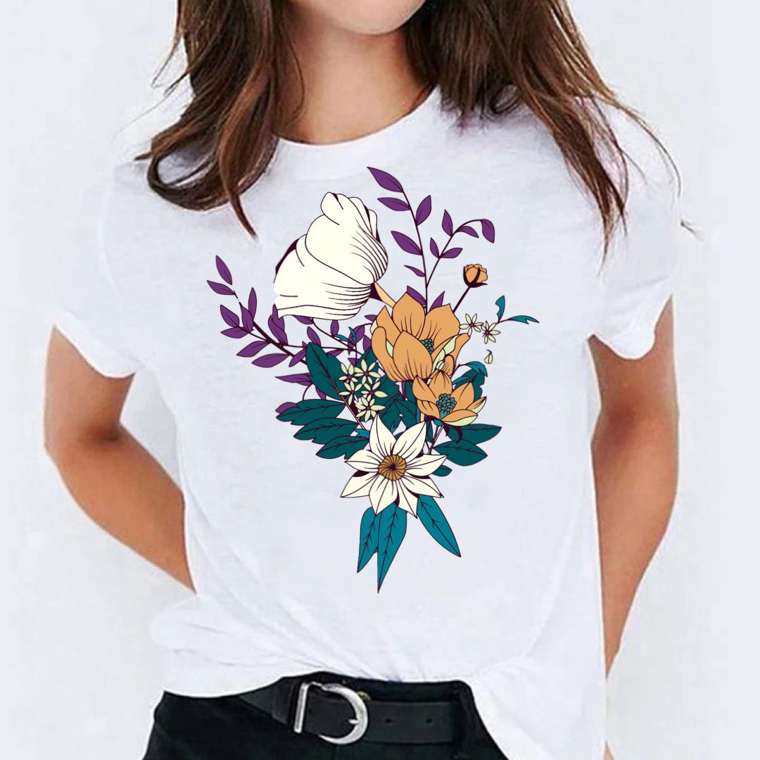 Tricou Flower Spring (6607497429176)