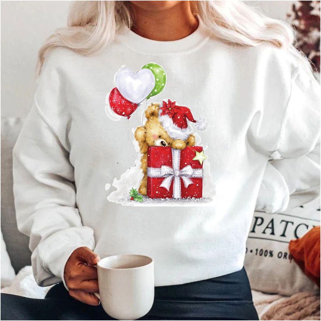 Bluza alba din bumbac 100% Red Present 2