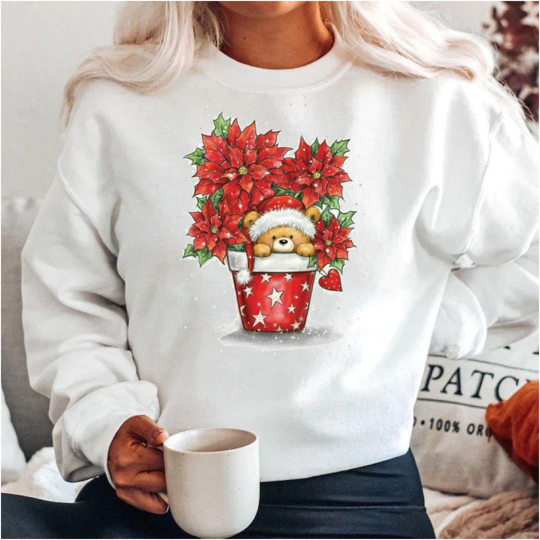 Bluza alba din bumbac 100% Red Present