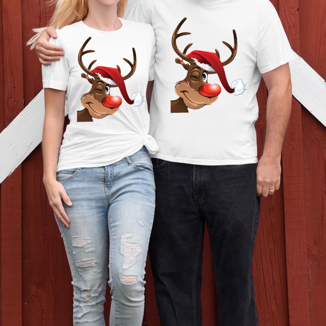 Tricouri din bumbac 100% Cuplu Ren