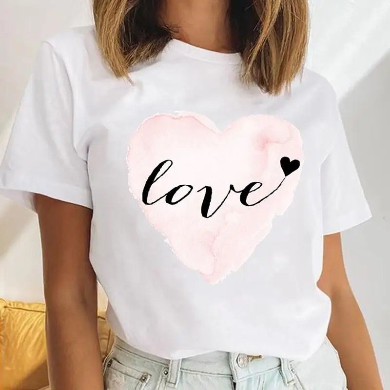 Tricou dama din bumbac 100% Love Heart
