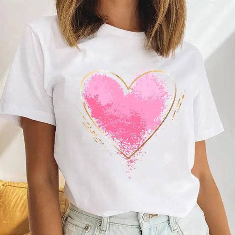 Tricou dama din bumbac 100% Big Pink Heart