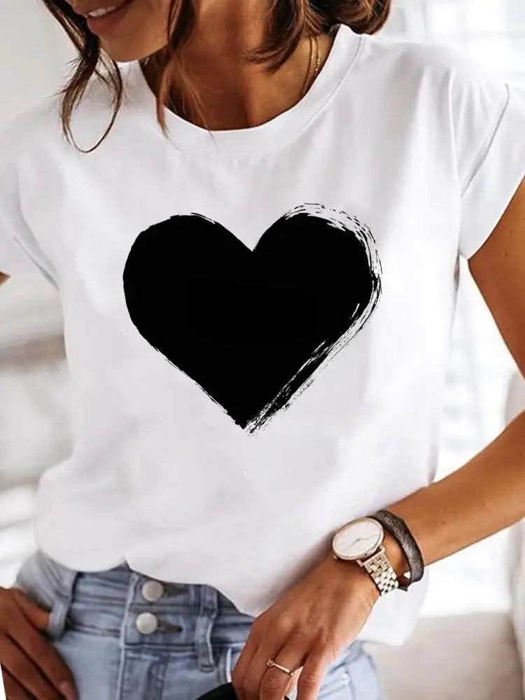 Tricou dama din bumbac 100% Black Heart