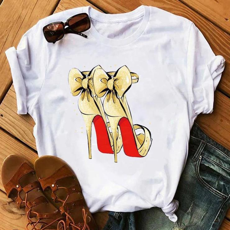 Tricou Gold Heels (6708200276152)