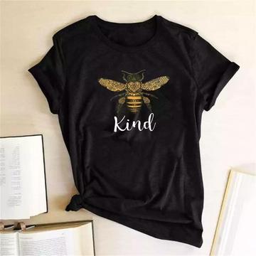 Tricou Bee Kind Black (6583908696248)