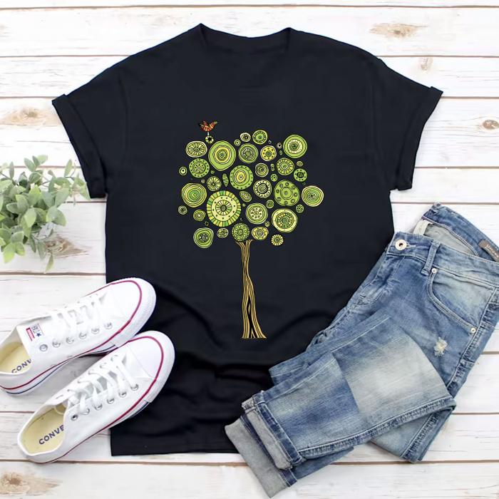 Tricou Negru Tree (6893588152504)