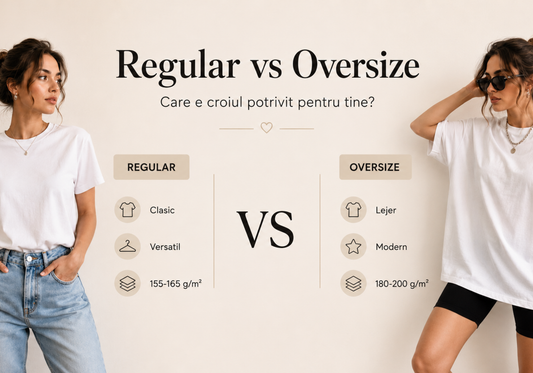 Tricou oversize vs regular — Care e potrivit pentru tine?