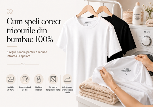 Cum speli tricourile din bumbac 100% sa nu se stranga — 5 reguli simple