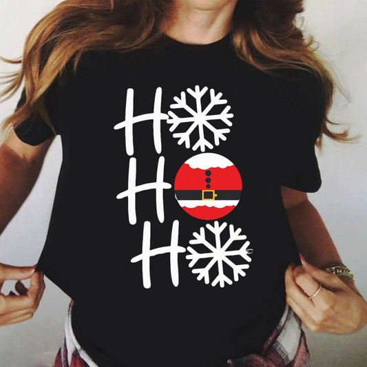 Tricou din bumbac 100% Black Hohoho