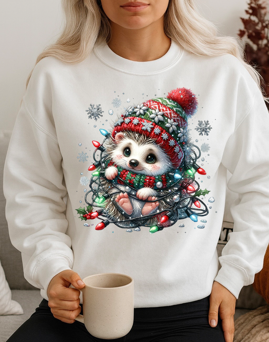 Bluza alba din bumbac 100% Cute Christmas