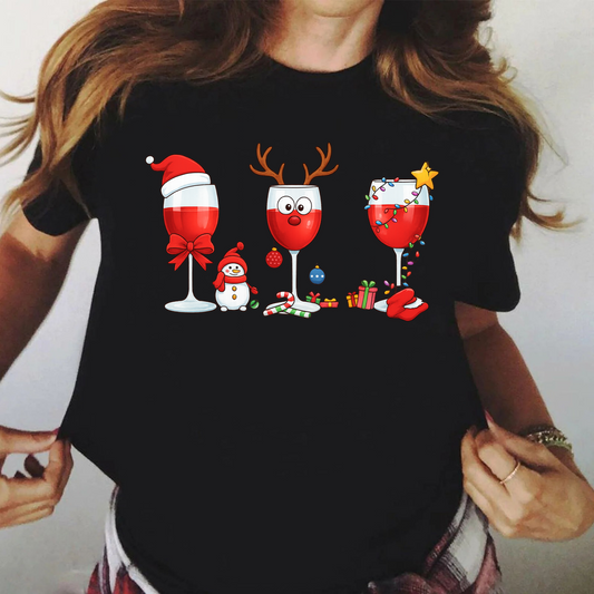 Tricou din bumbac 100% Black 3 Cups