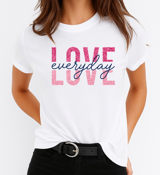 Tricou dama din bumbac 100% Love Everyday