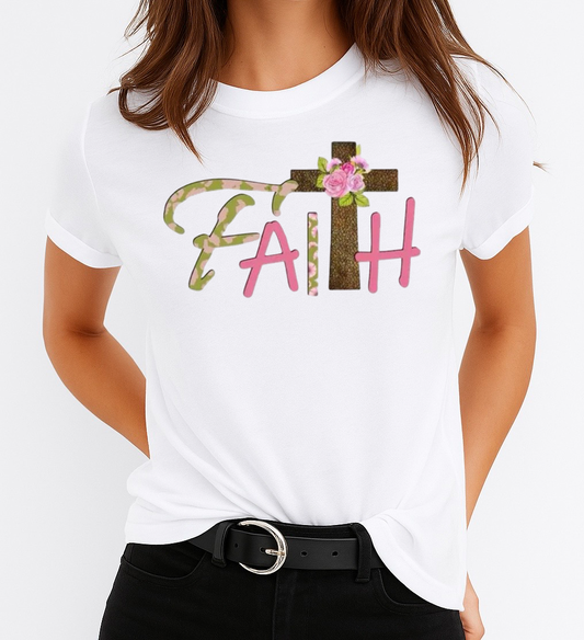 Tricou dama din bumbac 100% Faith