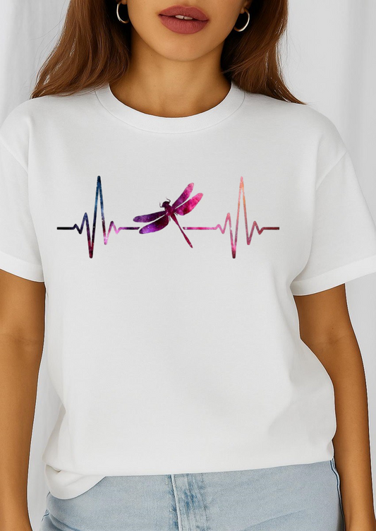 Tricou dama din bumbac 100% Mov Libelula