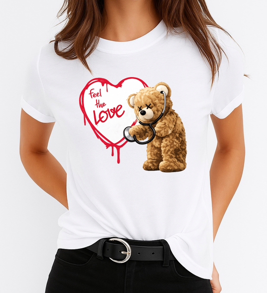 Tricou dama din bumbac 100% Feel In Love