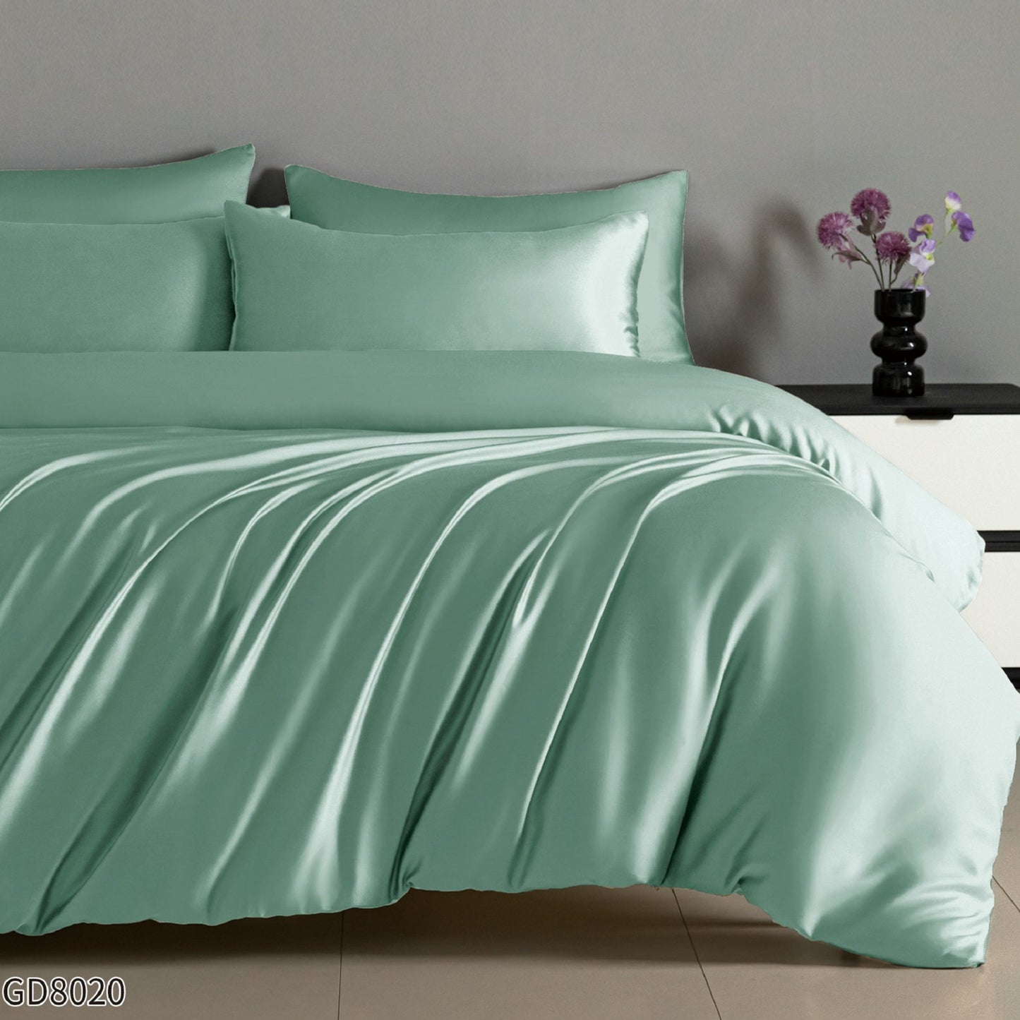 Lenjerie Pat Dublu Satin Extra Fin cu Elastic 4 Piese - F-1201