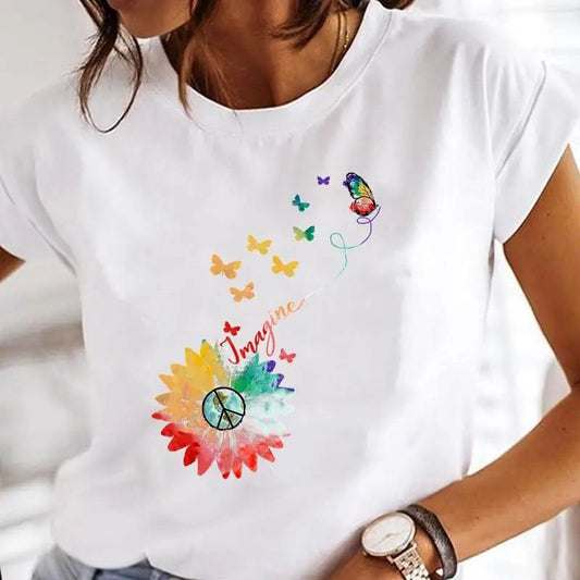 Tricou dama din bumbac 100% Imagine