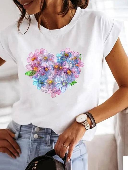 Tricou dama din bumbac 100% Cute Heart