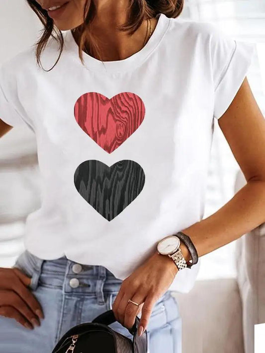 Tricou dama din bumbac 100% 2 Hearts