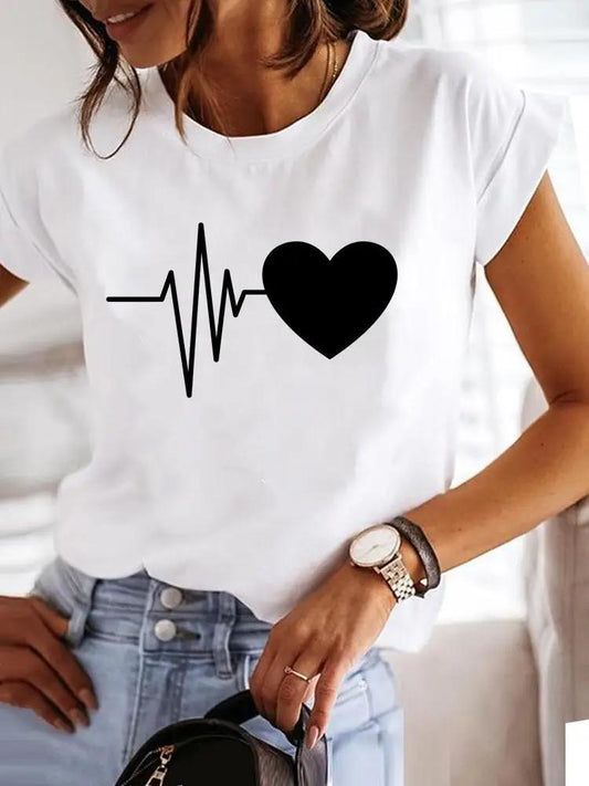 Tricou dama din bumbac 100% Black Heart 6