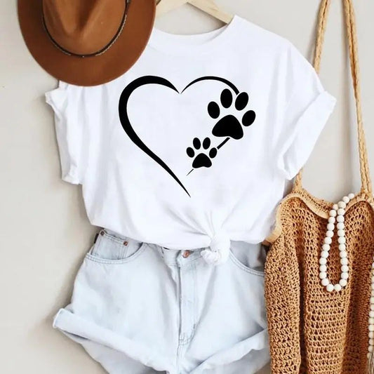 Tricou dama din bumbac 100% Heart Animal